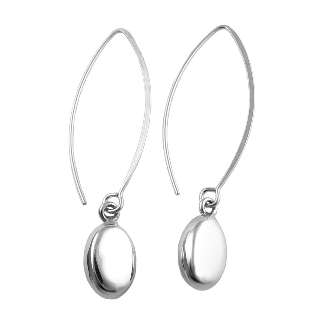 Sterling Silver Pull Through Earrings