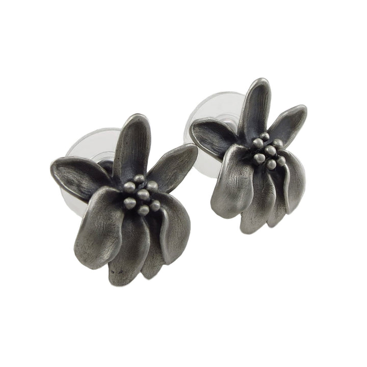 Silver Moringa Flower Earrings