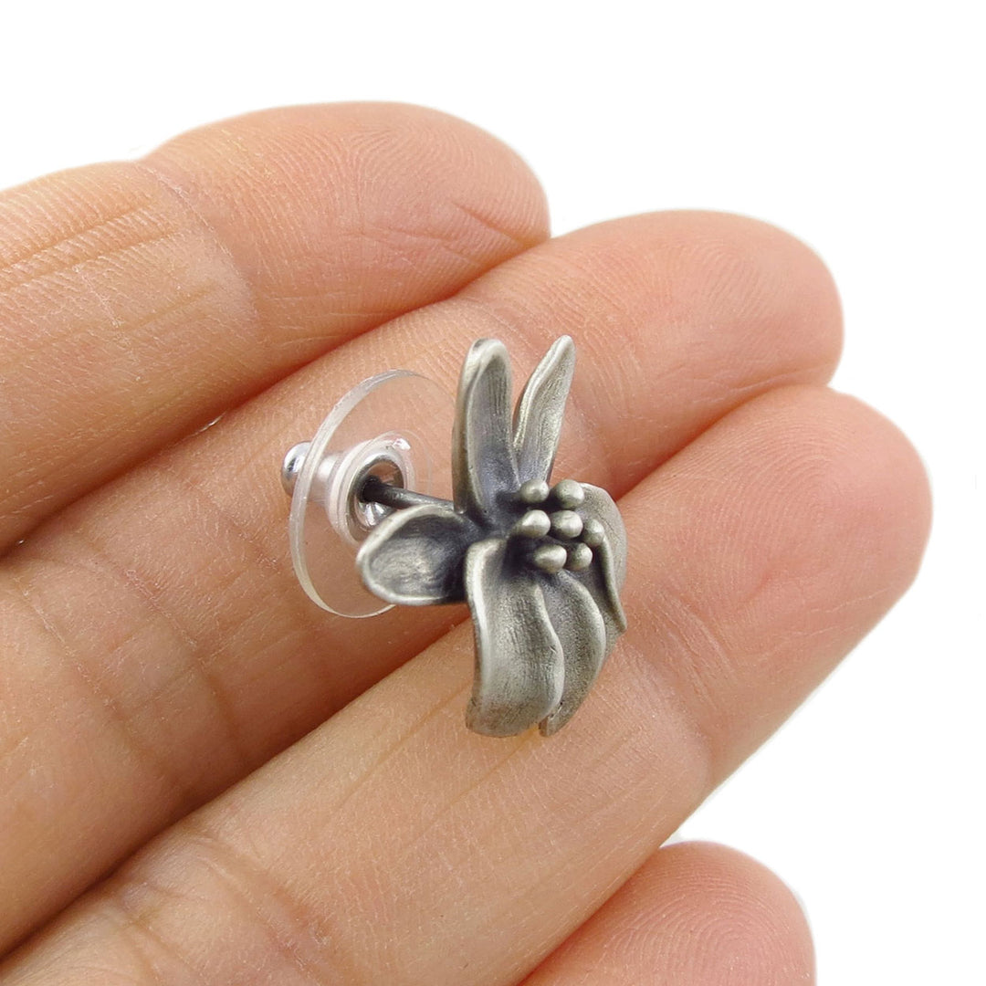 Silver Moringa Flower Earrings