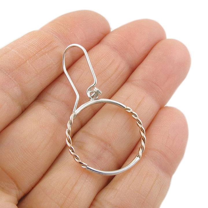 Ladies Earrings in Silver and Copper