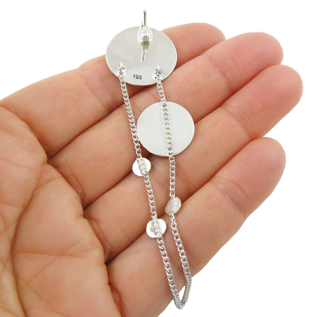 Mexican Silver Olas Cascade Earrings - Handmade
