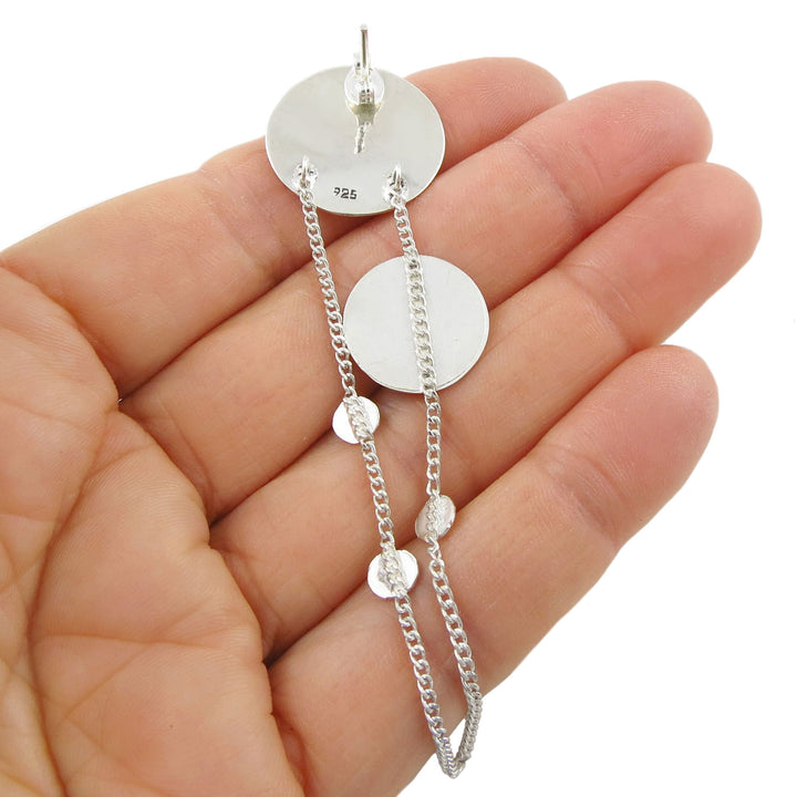 Mexican Silver Olas Cascade Earrings - Handmade