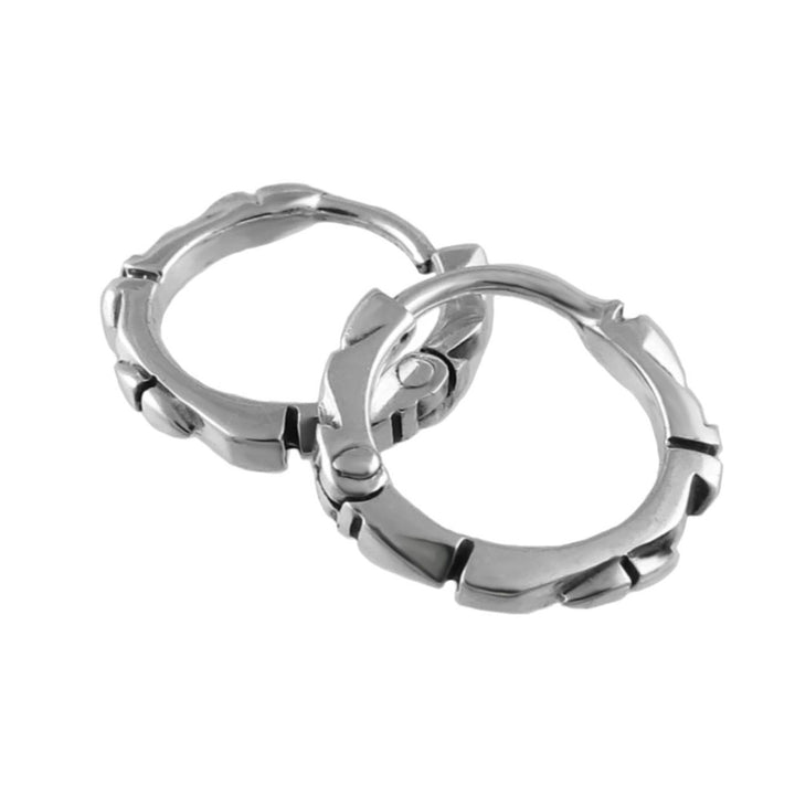 Womens Everyday Earrings Hinged Endless Silver Hoops