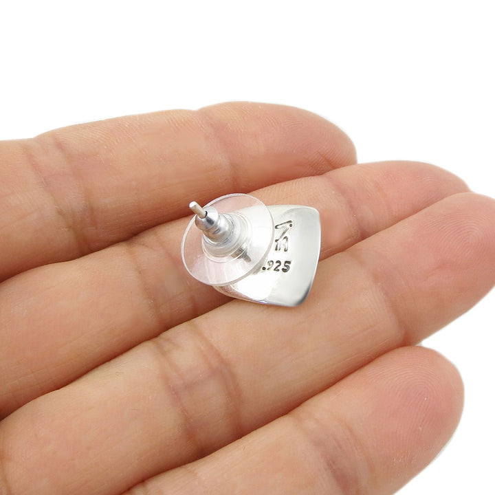 September Birthstone Lapis Lazuli Silver Earrings