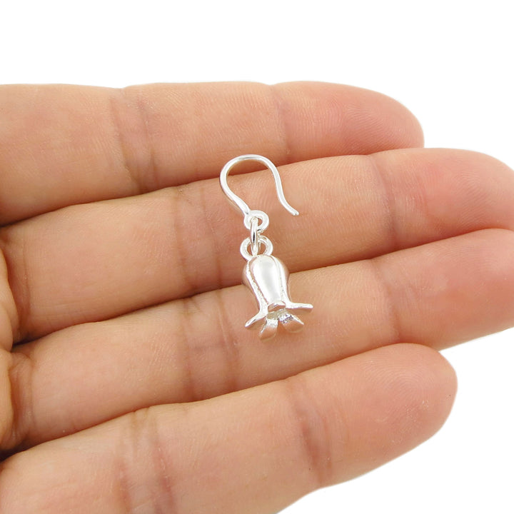 Sterling Silver Bluebell Hook Earrings