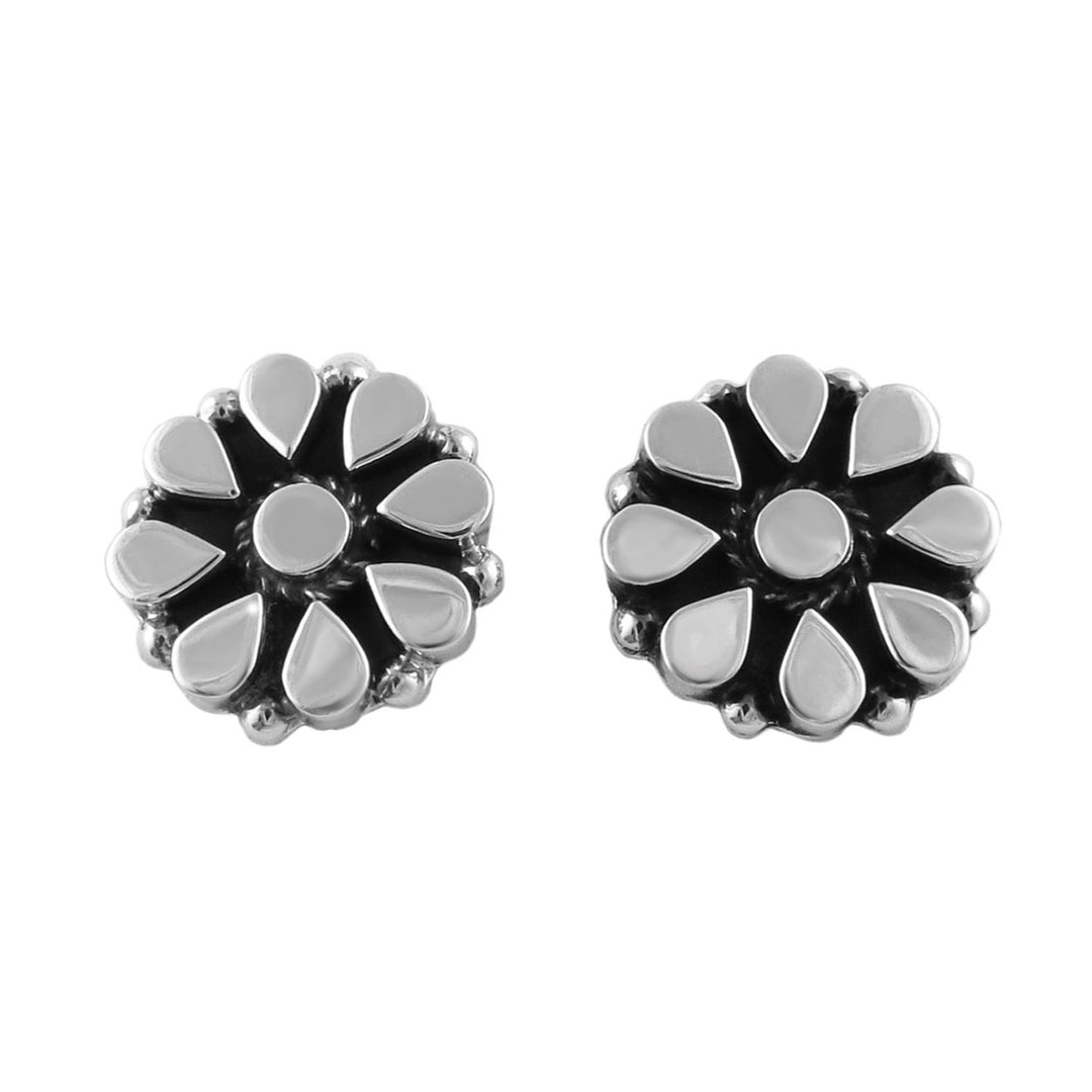 Desert Bloom Sterling Silver Flower Earrings