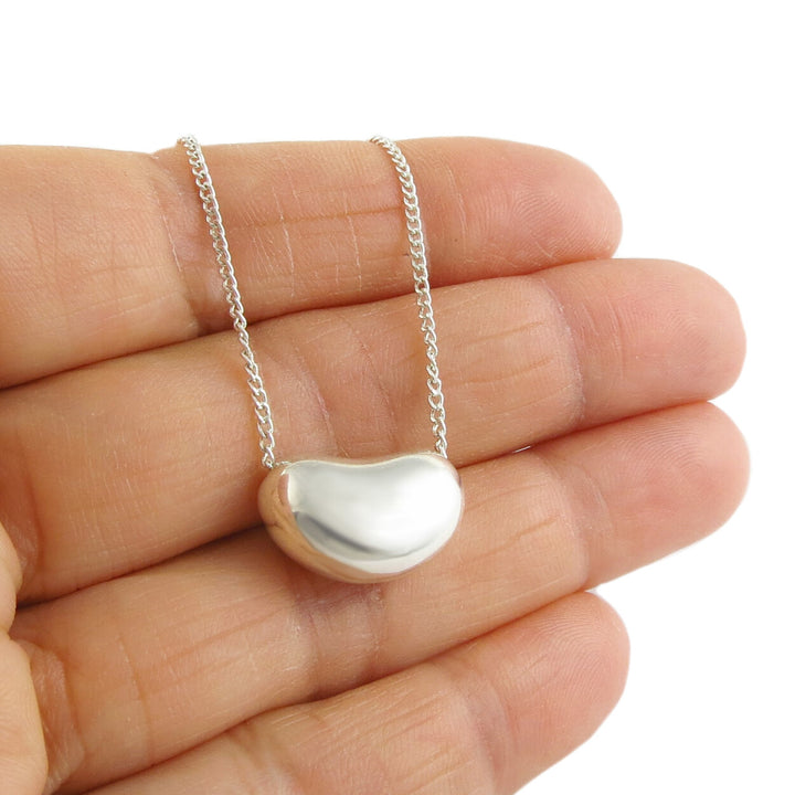 Frijole Sterling Silver Bean Necklace