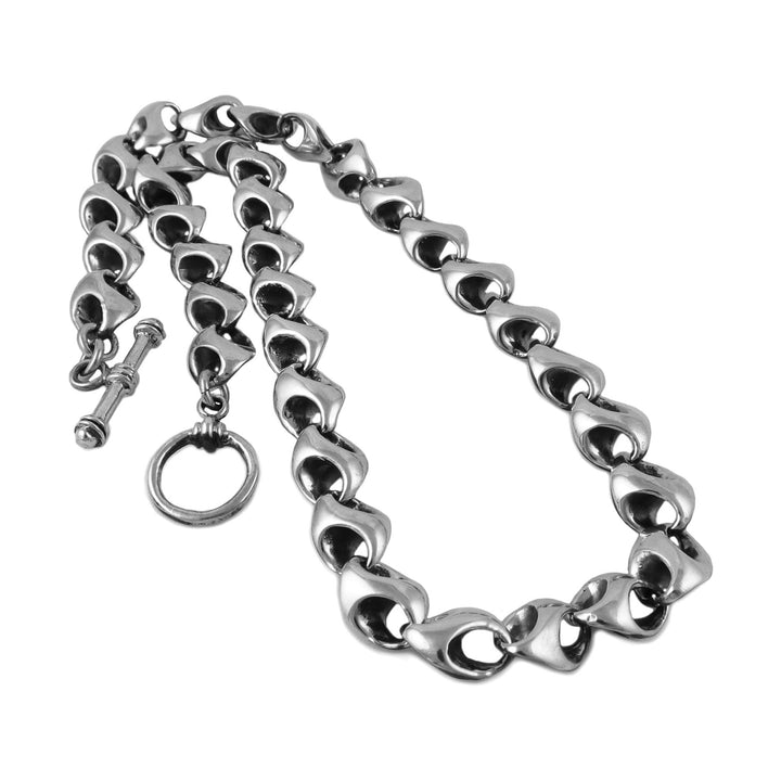 Statement Chunky Link Chain Necklace in Sterling Silver