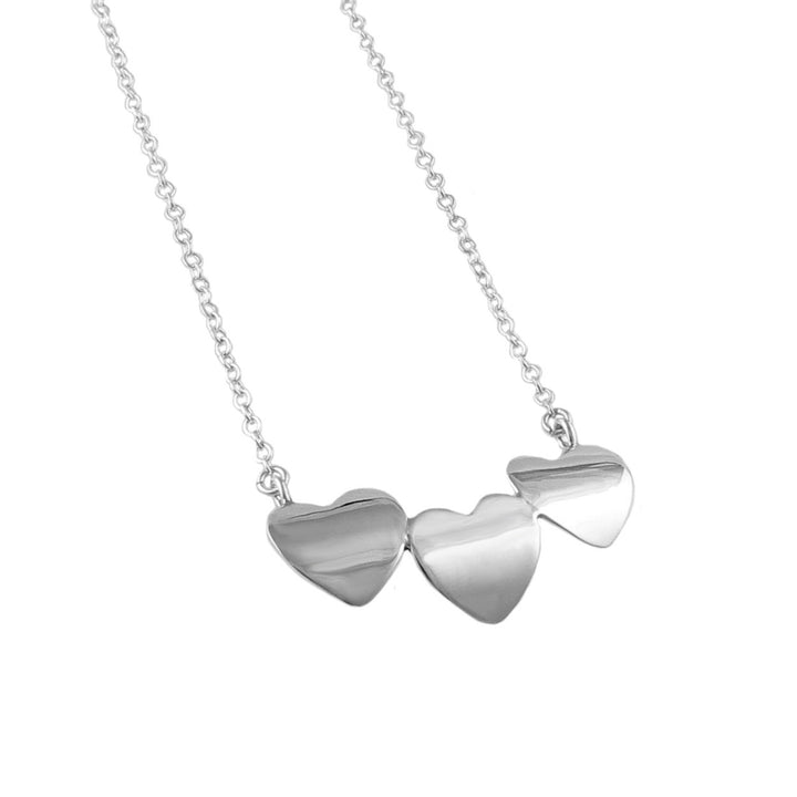 925 Silver Adjustable Curb Chain Heart Necklace