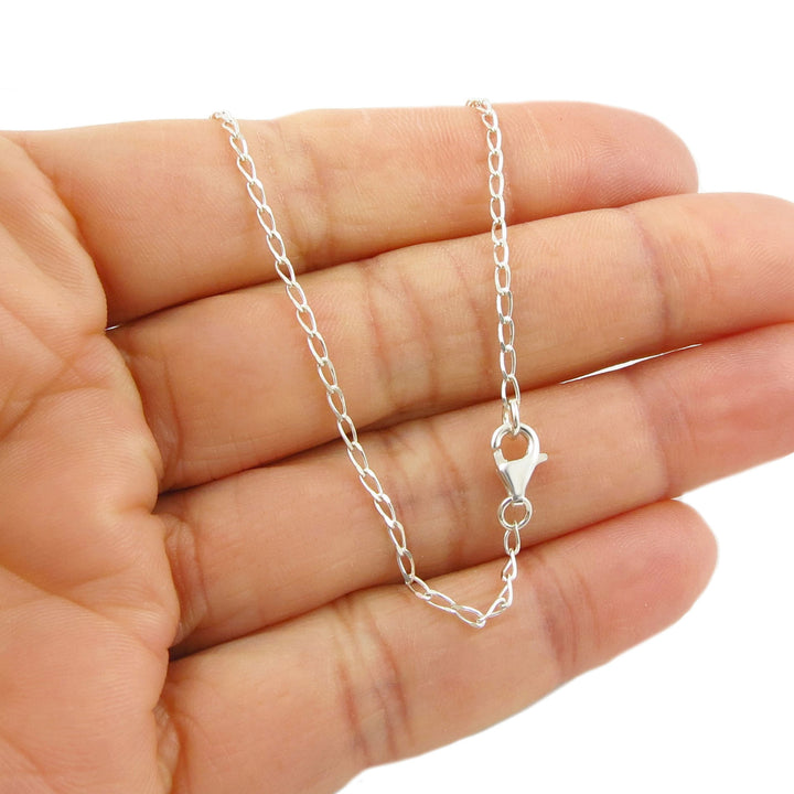 Long Sterling 925 Silver Lariat Chain Stick Necklace