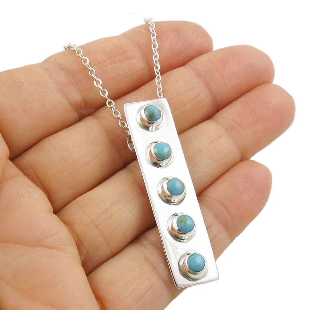 Silver Blue Sky Necklace
