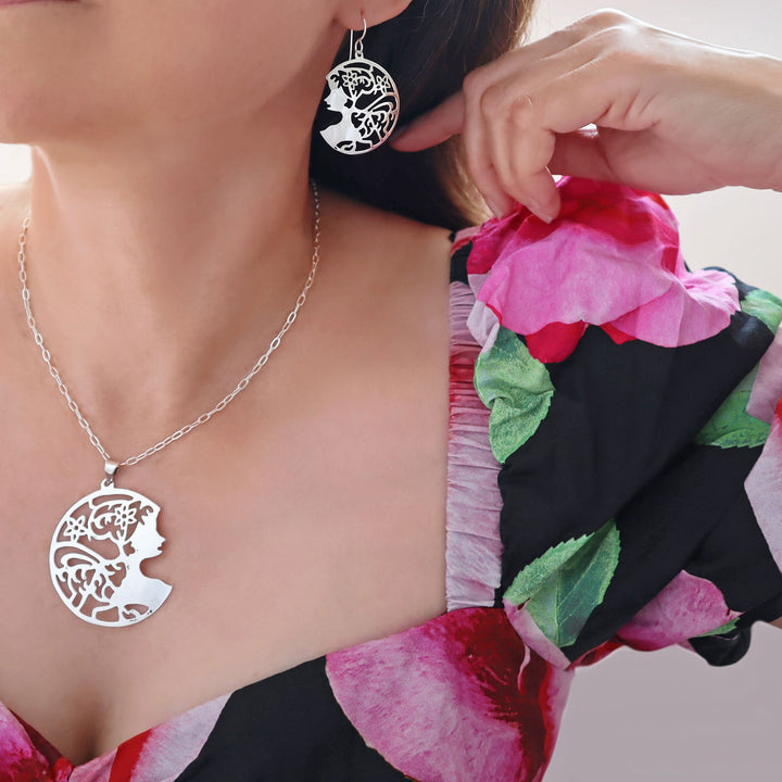 Mother Nature Necklace in Sterling silver
