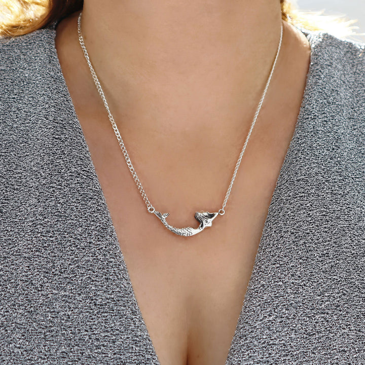 Sterling Silver Mermaid Necklace