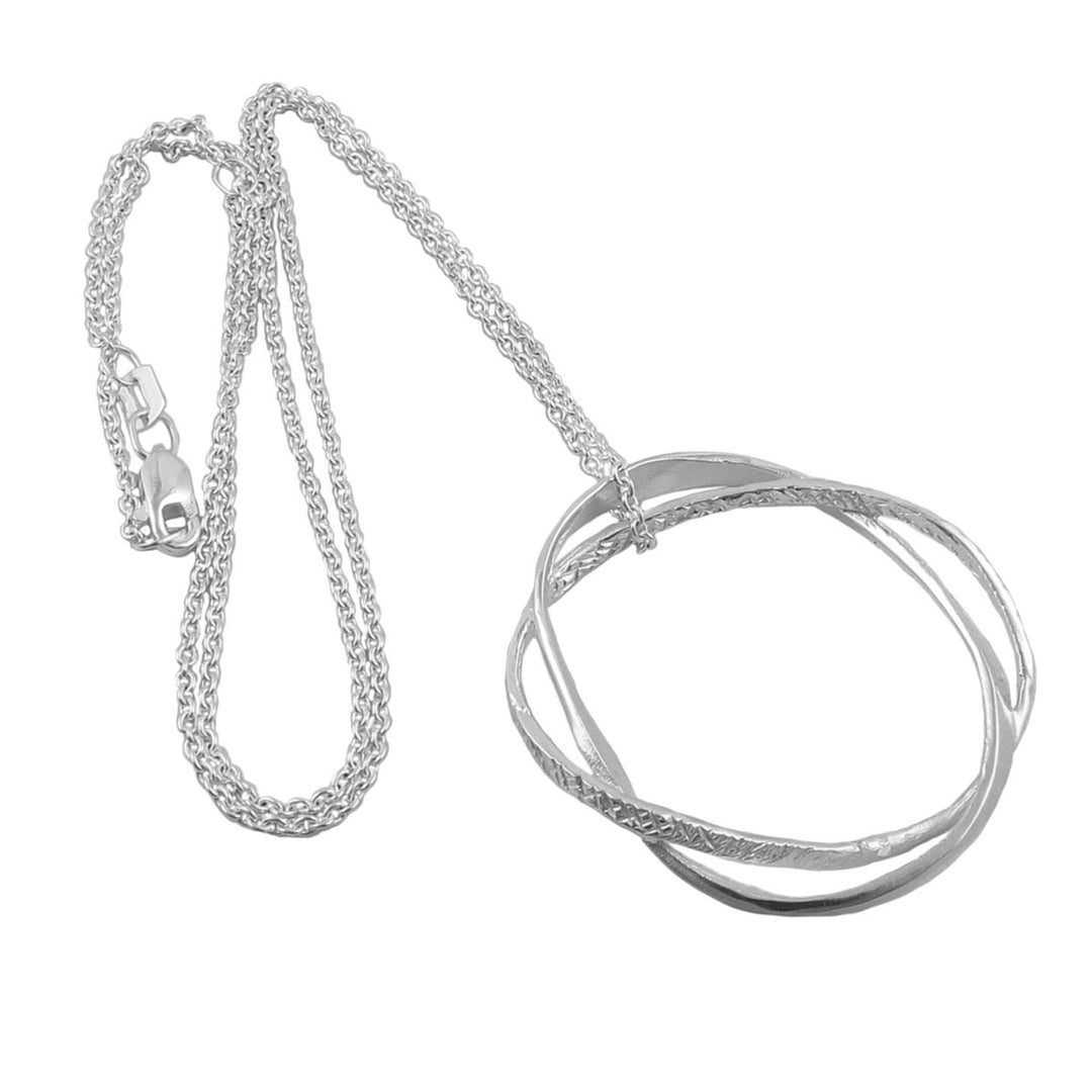 Encircled Pendant Necklace in Sterling Silver