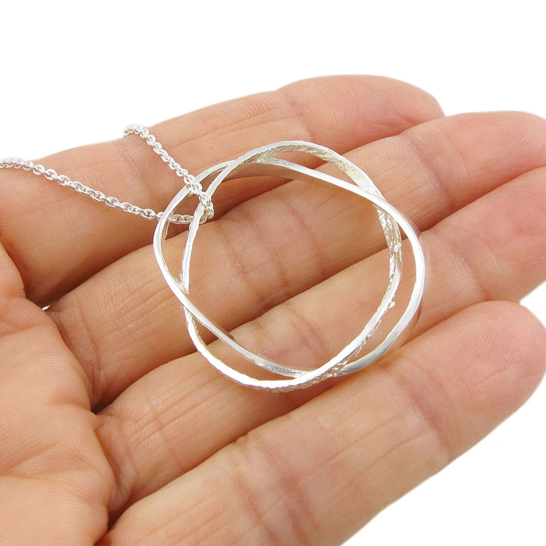 Encircled Pendant Necklace in Sterling Silver