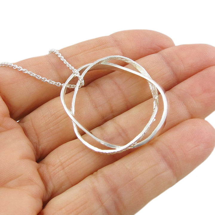 Encircled Pendant Necklace in Sterling Silver