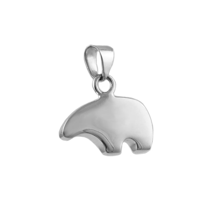 Native American Bear 925 Silver Pendant Necklace