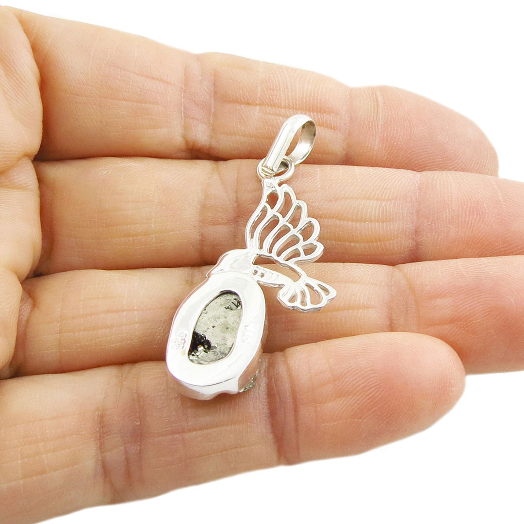 Pyrite Druzy Gemstone Silver Pendant Necklace