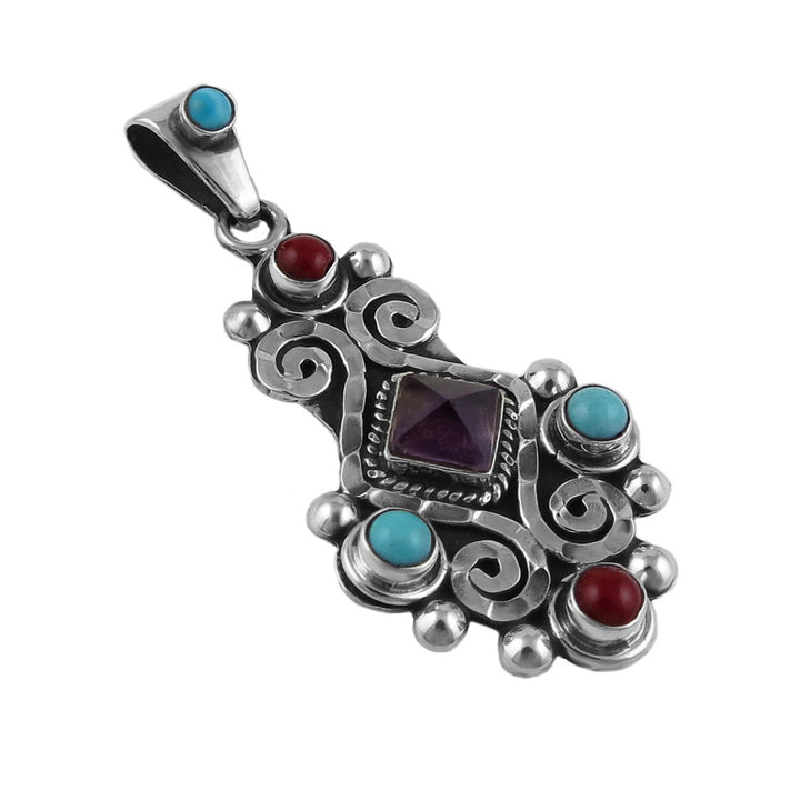 Heritage Gemstone Pendant Necklace