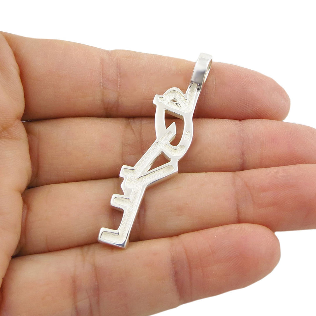 Sterling Silver Love Letters Pendant Necklace