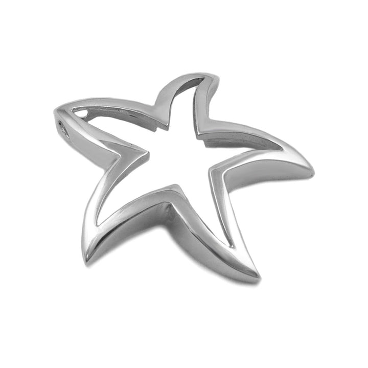 Silver Starfish Pendant Necklace