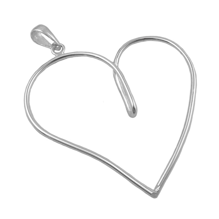 Sterling Silver Heart Pendant Necklace