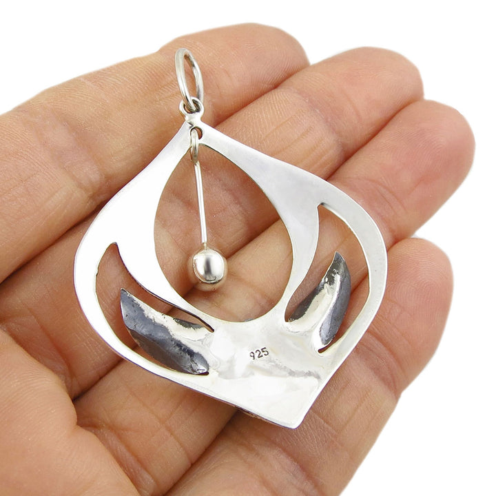 Silver Leaf Pendant Necklace