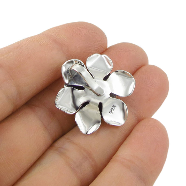 Silver Rose Flower Jewellery Pendant