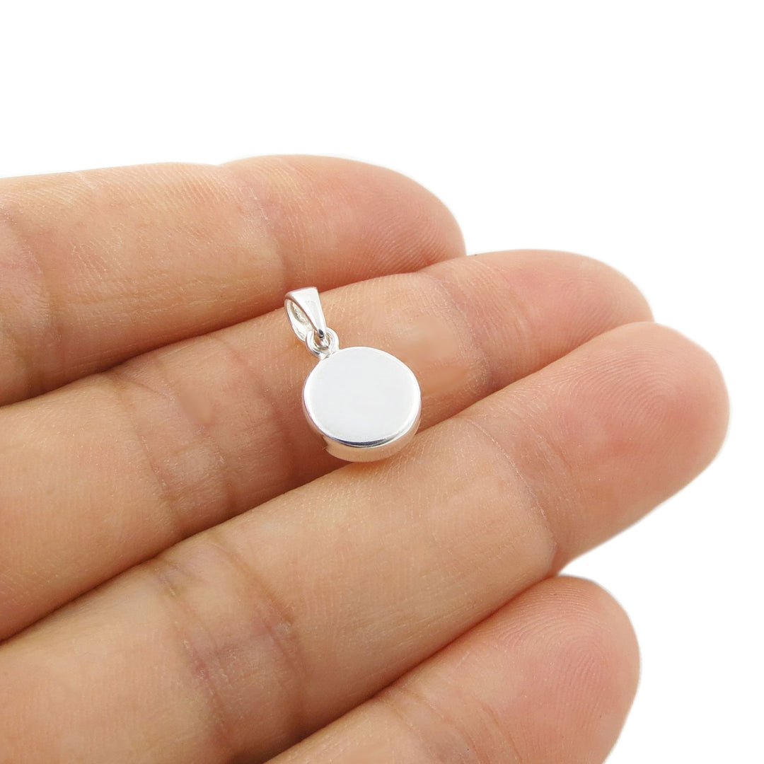 Pretty in Pink Rose Quartz Silver Gem Pendant Necklace