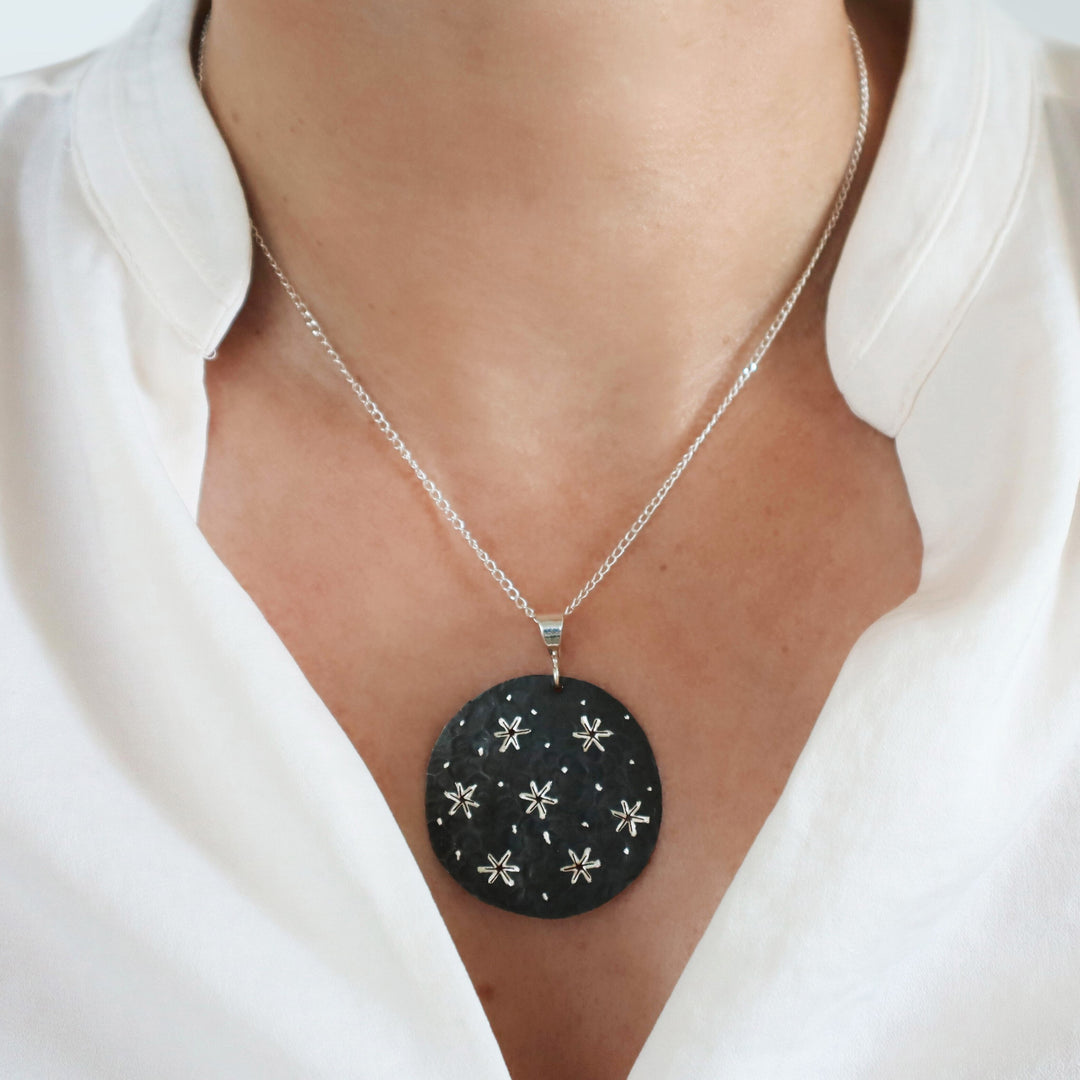 Sterling Silver Starry Night Pendant