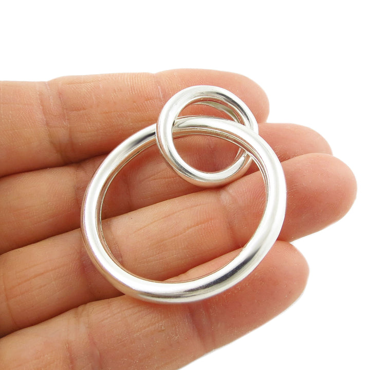 Infinity Circle Sterling Silver Pendant