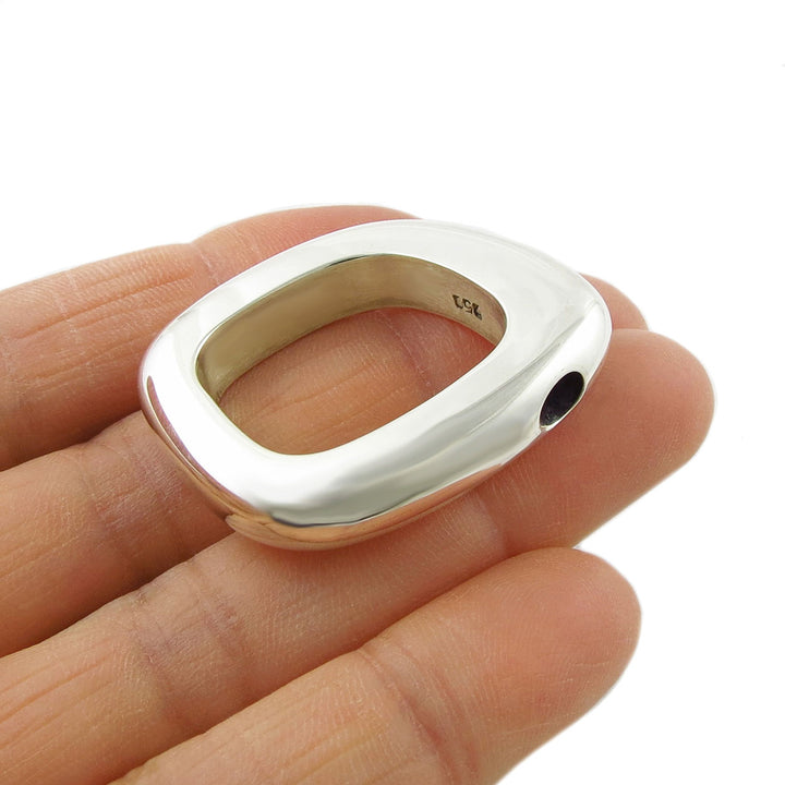 Square Sterling Silver Pendant