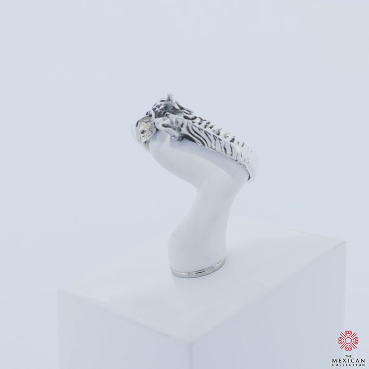 Horse Head and Hoof 925 Sterling Silver Wrap Design Ring