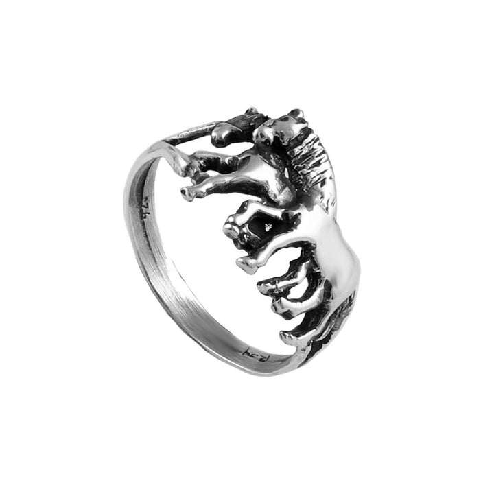 Equestrian Sterling Silver Horse Ring