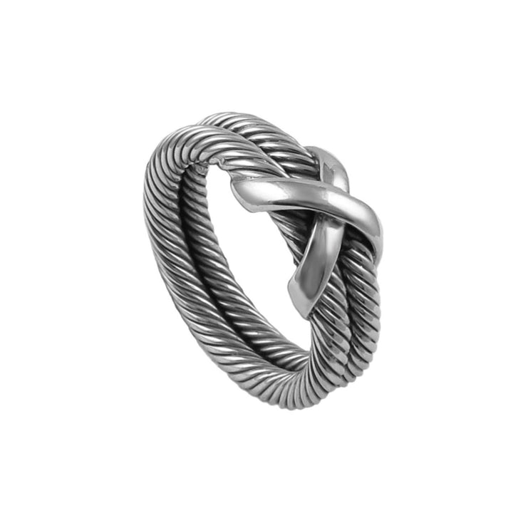 Sterling Silver Rope Ring