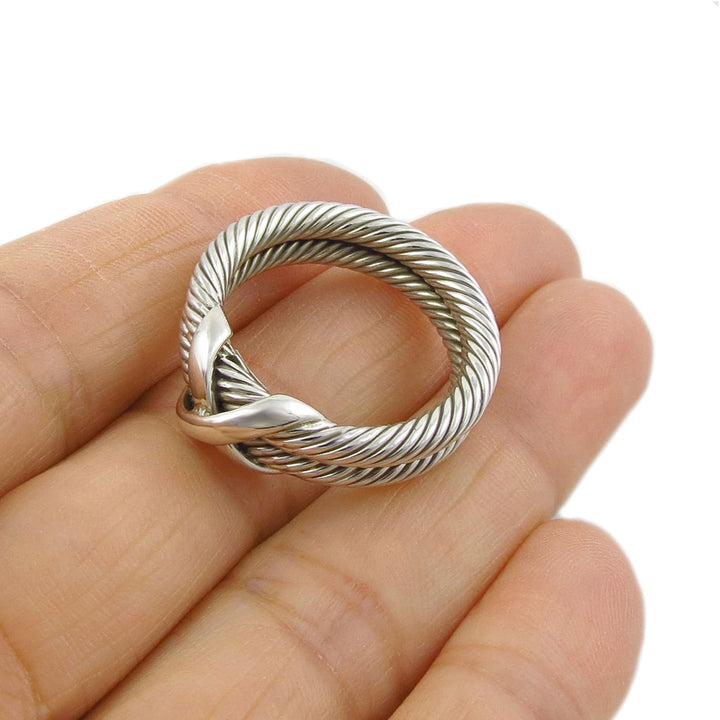 Sterling Silver Rope Ring