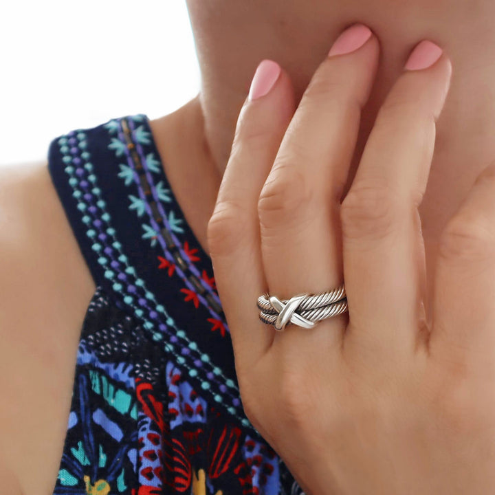 Sterling Silver Rope Ring