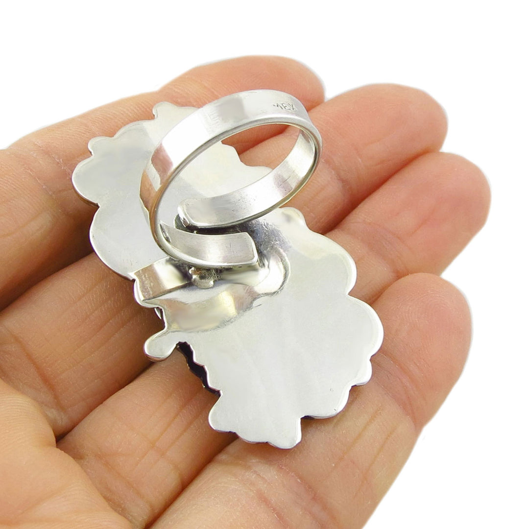 Wildflower Nature Ring in Sterling Silver