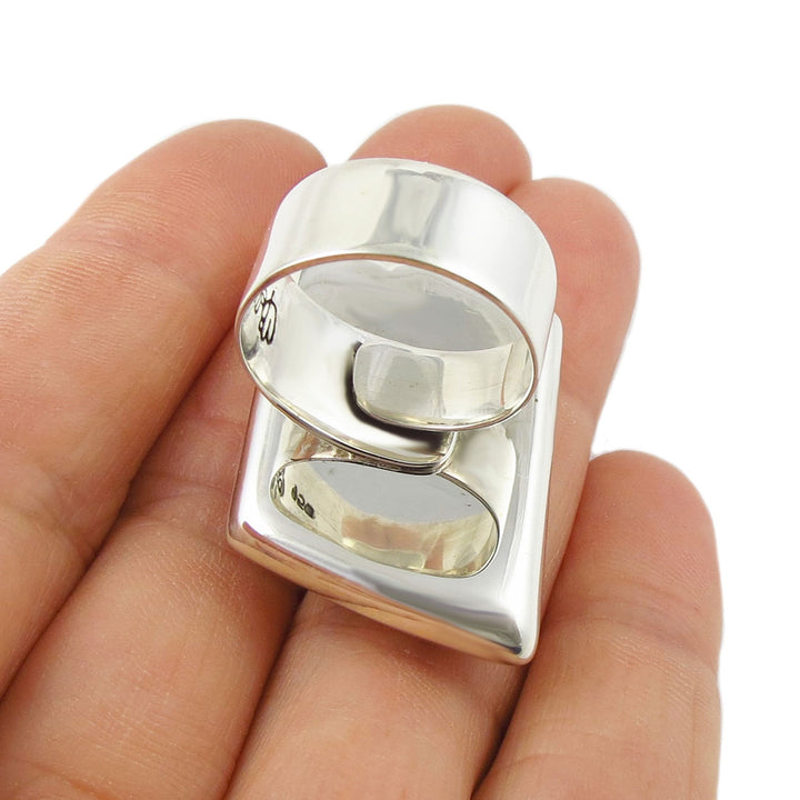Maria Belen Nilson Mexican Silver Cocktail Ring