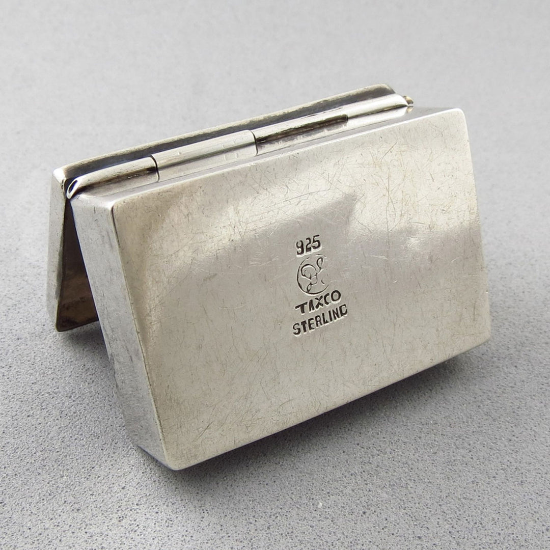 Vintage Damaso Gallegos 925 Silver & Amethyst Pill Box