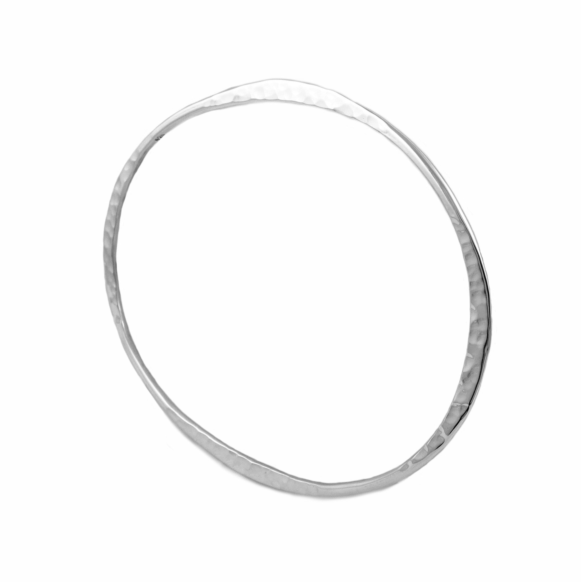 Handmade Solid Oval 925 Sterling Silver Bangle – The Mexican