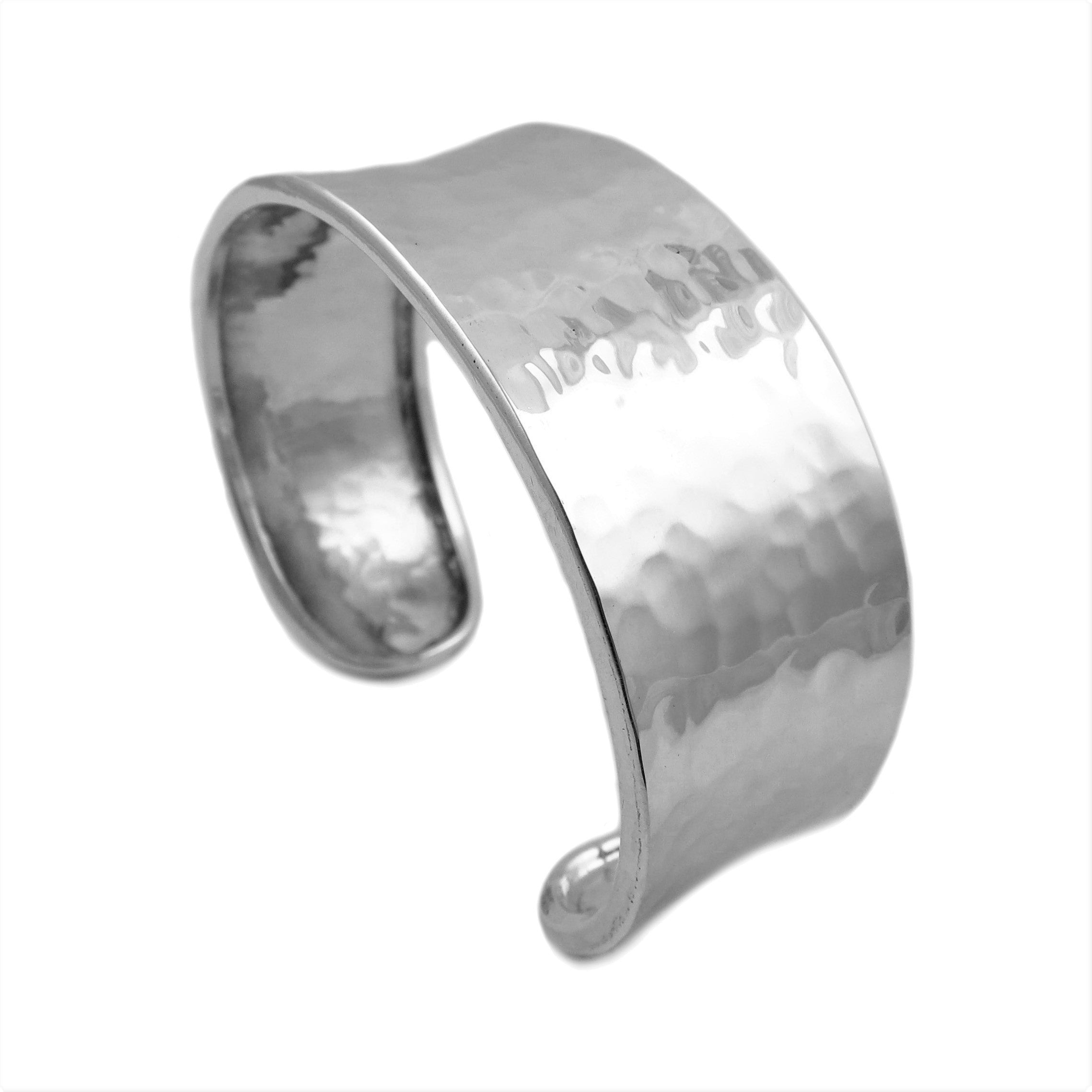 Sterling Silver Women's Bracelet - Cuff for a Cure Charity Bracelet by  Cristina Sabatini
