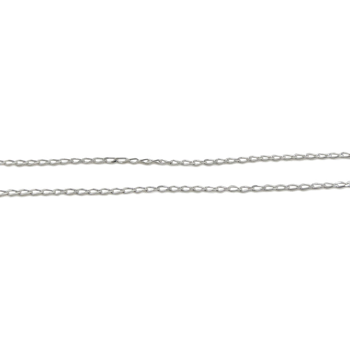 925 Silver Curb Chain Necklace 16" to 30"