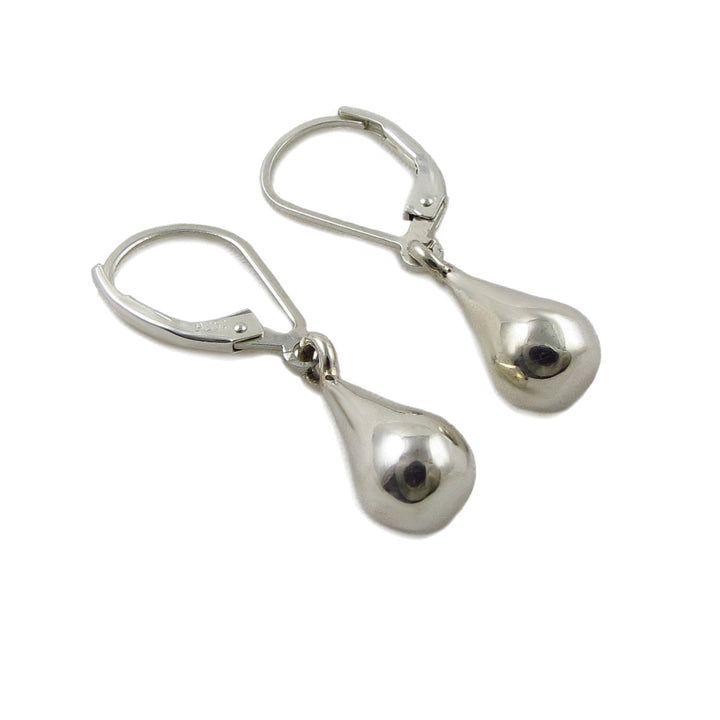 Guillermo Arregui 925 Sterling Silver Pear Drop Hook Earrings
