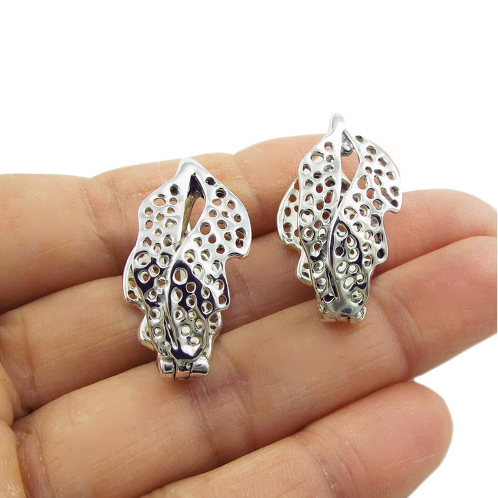 Sterling Silver Hinged Earrings