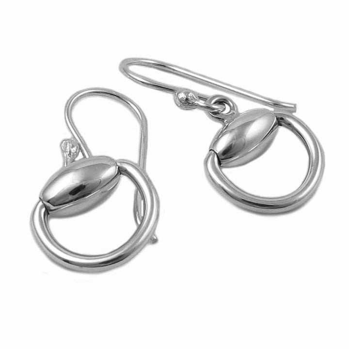 Horsebit Snaffle 925 Silver Drop Earrings