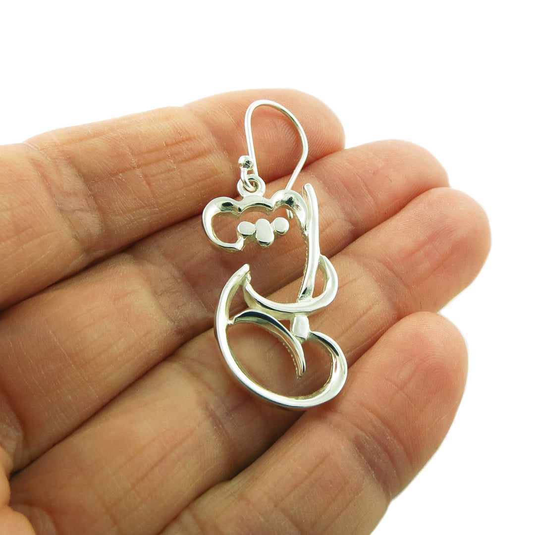 Sterling Silver Koala Bear Earrings