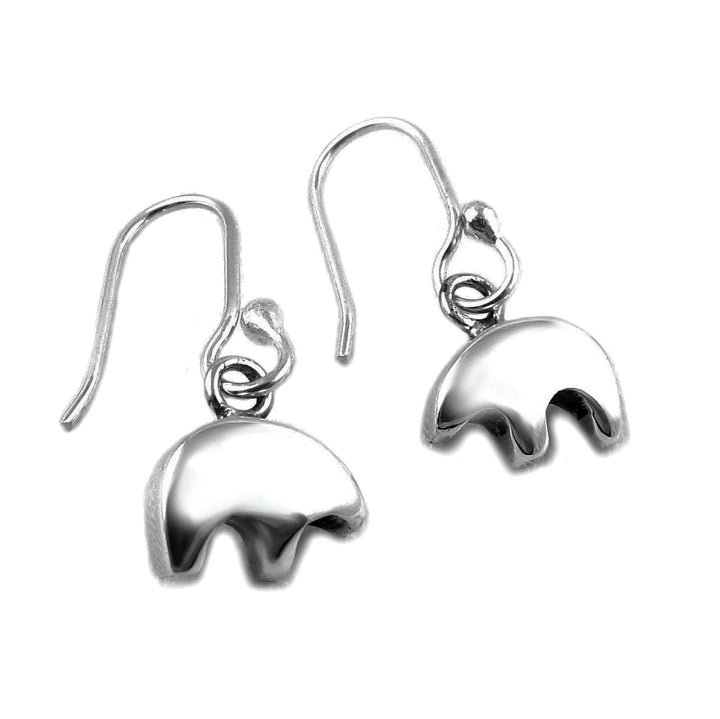 Native American Bear Design 925 Silver Earrings