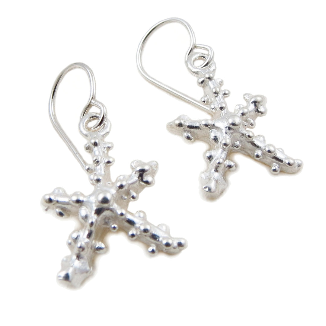 Starfish 925 Sterling Silver Dangle Earrings