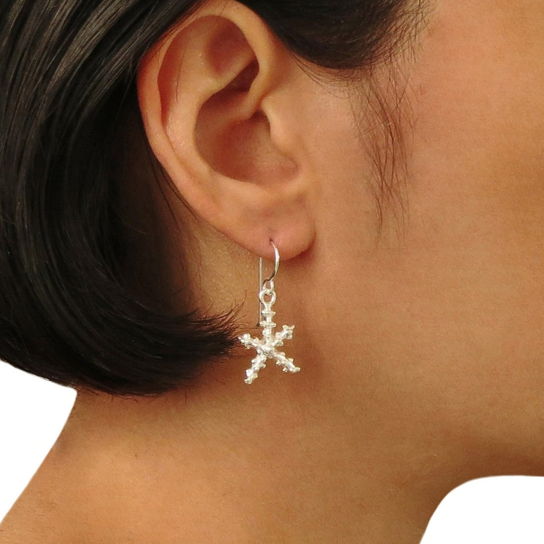 Starfish 925 Sterling Silver Dangle Earrings